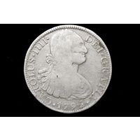 8 реалов 1792 г. Испания, Карл IV. Пореже!