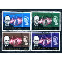 Британские колонии - Гренада - 1966г. - Уинстон Черчилль - 4 марки - полная серия, гашёные [Mi 196-199]. #2-Bc-46-A-2