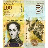 Венесуэла 100 боливаров образца 2017 года UNC p100b(3)