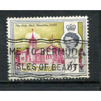 Британские колонии - Бермуды - 1962/1969 - Королева Елизавета II и архитектура 1,3Sh - [Mi.172] - 1 марка. Гашеная.  (Лот 17HC)-T4P52