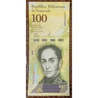 Банкнота Венесуэла 100000 боливар 2017 год - Симон Боливар НЕ БЫЛА В ОБОРОТЕ..