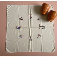 Скатерть с африканскими мотивами, ручная вышивка