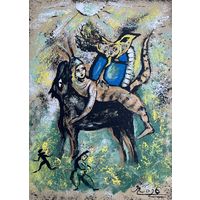 Панно на картоне акрил