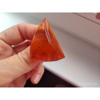 Янтарная брошь СССР ЯК