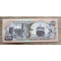Werty71 Гайана 20 долларов 2018 UNC банкнота Корабль Водопад Кайетур