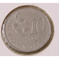 Малайзия. 10 сенов 2012 года.