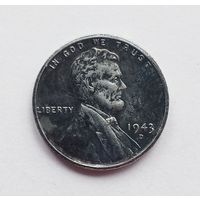 США. 1 цент 1943 г. D