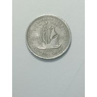 Восточные Карибы 10 центов 1965 года .