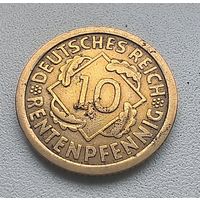 Германия 10 рентенпфеннигов, 1924 F  7-7-21