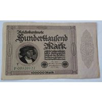 1923 год Германия 100 000 марок