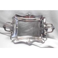 Визитница Поднос для визиток 33 х 22 см Серебрение