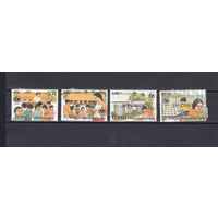 Фауна. Рыбы. Тувалу. 1998. 4 марки (SPECIMEN). Michel N 748-751 (5,0 е)