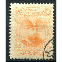 Персия (Иран) - 1903/04г. - шах Музаффар ад-Дин, 20 К - 1 марка - гашёная [Mi 195]. #4-W1-129-A-1