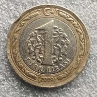 Турция 1 лира  2009 г.