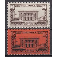 25.FrK. Франция. Колонии. Мартиника. Местные мотивы. 1942/44 гг. 3C, 15C. Mi.#192-193.