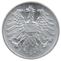 Республика Австрия (ІІ Республика).  2 гроша 1966. UNC