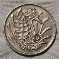 Сингапур 10 центов, 1971 (14-8-3)