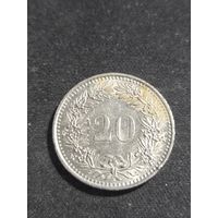Швейцария 20 раппенов 1995