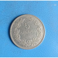 Греция 5 драхм 1930 год феникс