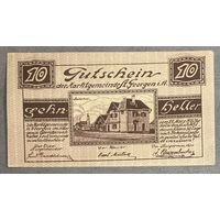 Нотгельд Австрия Санкт-Георген-им-Аттергау 10 геллеров 1920 год