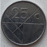 Аруба 25 центов 1986 г.