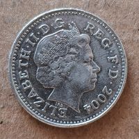 Великобритания 10 пенсов, 2004 г.,  KM# 989