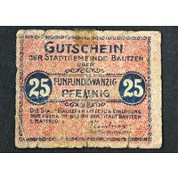 1920 год Германия 25 пфеннигов