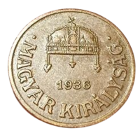 ВЕНГЕРСКОЕ  КОРОЛЕВСТВО  /РЕГЕНТСТВО/. 1 ФИЛЛЕР 1936.