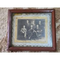 БОЛЬШОЕ СТАРОЕ ФОТО В РАМЕ
