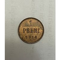 Монета. 1 пенни, 1914 г.