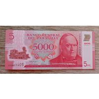 Werty71 Парагвай 5000 гуарани 2022 UNC банкнота
