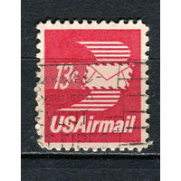 США - 1973 - Авиамарка - [Mi. 1125ya] - полная серия - 1 марка. Гашеная.  (Лот 73Gy)-T4P32