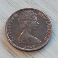Новая Зеландия 1 цент 1967г.