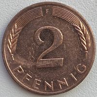 Германия 2 пфеннига 1978 г. F