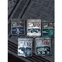 Гербы городов. Азербайджан. Россия.