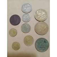 Ранние монеты СССР сборный лот 1920-1930 10 шт