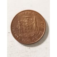 Ямайка 25 центов 1996
