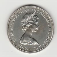 Монета 1 доллар 1972 года. Багамские острова.