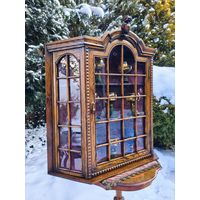 Антикварная Настенная Подвесная Витринка / Шкафчик / Сервант, Holland ХХ век.