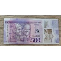 Werty71 Ямайка 500 долларов 2022 (2023) года 60 лет Независимости UNC полимер банкнота
