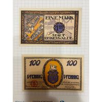 Нотгельд 100 пфеннигов. Германия. Веймарская республика Люкенвальде -0201