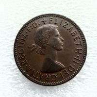 1/2 пенни 1957 года Великобритания
