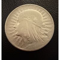 5 злотых 1933 г.  Польша. (1)  Ядвига.  Серебро. ЛЮКС