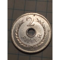 2 Филлера Венгрия 1963 год