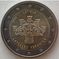 Латвия 2 евро 2020 г. Латгальская керамика