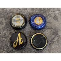 4 старых коркі Рэчыцкае, Аліварыя і інш / 4 старых пробки белорусских сортов пива