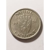 Норвегия 1 крона 1951