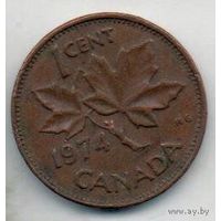 Конфедерация Канада. 1 цент 1974.