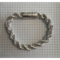 Браслет 875 проба .  Вес 82.3 грамма . Длина 24 см