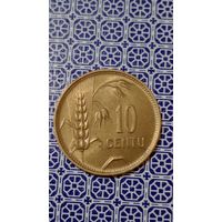 Литва 10 центов 1925